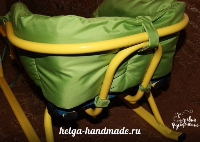 Шьем теплый матрасик для детских санок