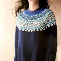 ​Круглая кокетка с жаккардом