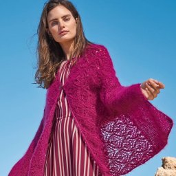 ​Накидка с ажурным узором