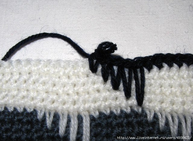 Очень красивый узор для пледа или палантина