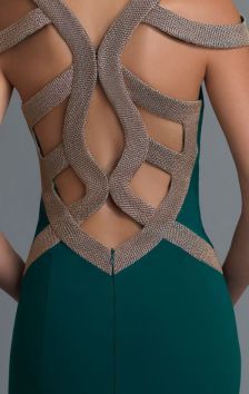 Платья с красивыми спинками с переплетениями: идеи