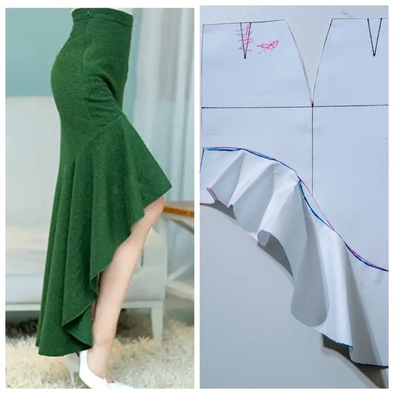 Стильные юбки с воланчики на лето: подборка выкроек