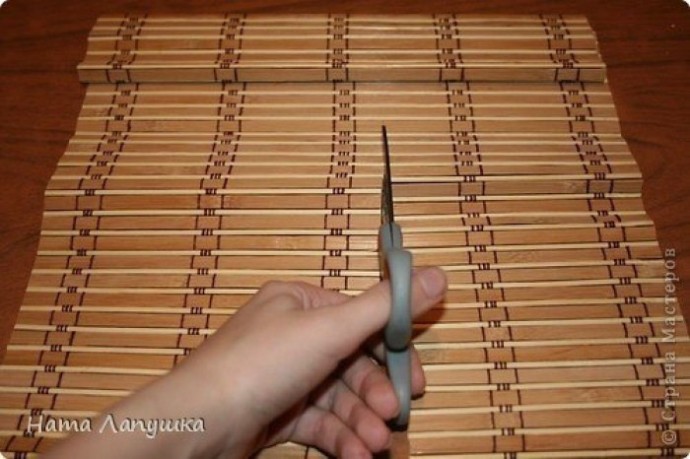 Сундучок из бамбуковой салфетки