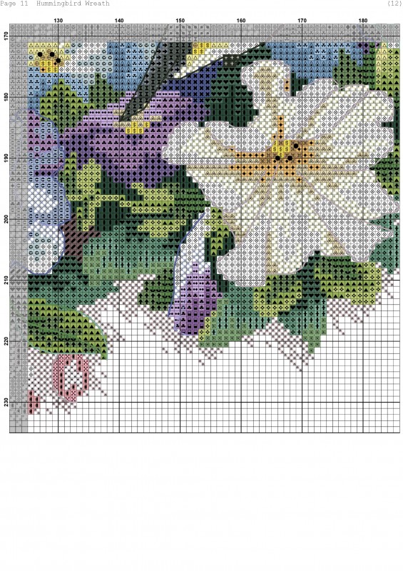 Восхитительный венок крестиком