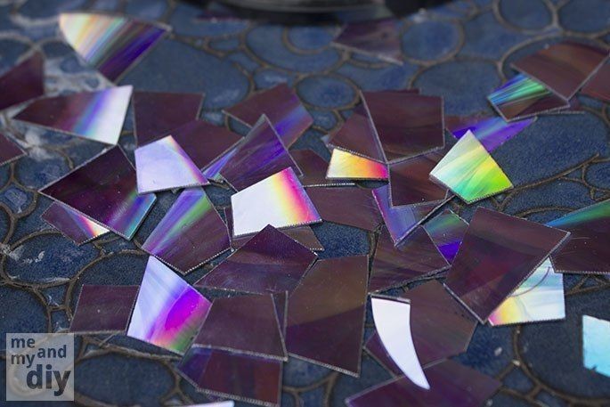 Декорирование садовой тарелочки