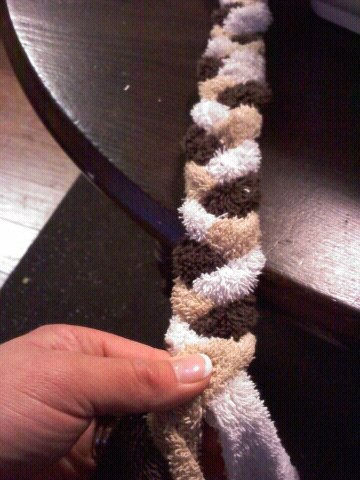 Коврик из старой одежды