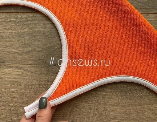 Обработка закругленного среза на трикотаже бейкой из кулирки Обработка закругленного среза на трикотаже бейкой из кулирки