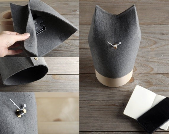 Войлочные часы