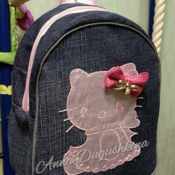 Шьем рюкзачок для девочки из старых джинсов