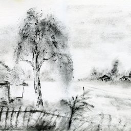 Необычная техника рисования акварельными красками: техника "сухая кисть"