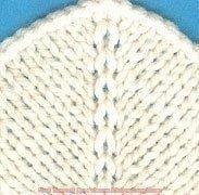 Прибавление петель в полотне без отверстий