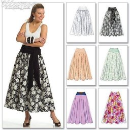 ​Простая выкройка юбки