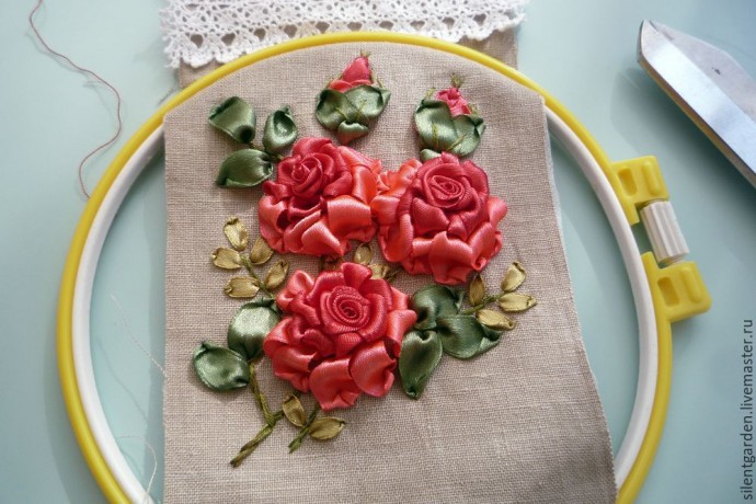 Создаем текстильный очечник с вышивкой
