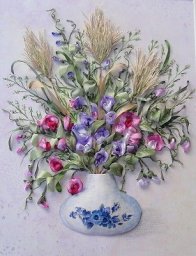 Восхитительная цветочная вышивка лентами: красивые работы для вашего вдохновения