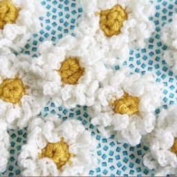 Цветы из пряжи