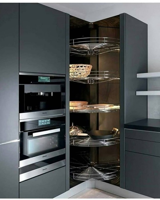 Идеи, как сделать кладовку на кухне