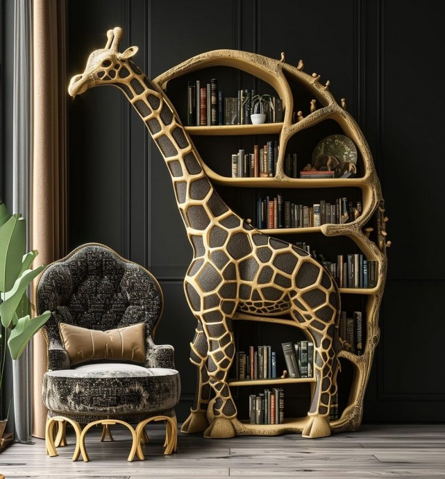 Нестандартные идеи книжных полок