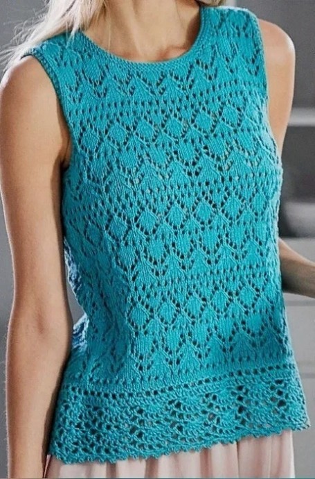 Бирюзовый топ