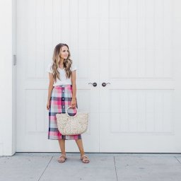 ​Простая юбка в клеточку