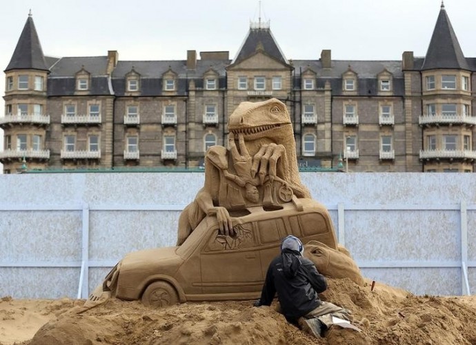 Скульптуры из песка: чудесные идеи для вдохновения