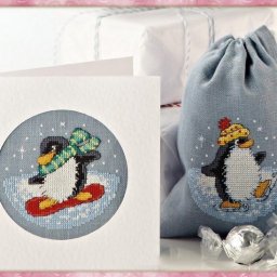 ​Вышиваем пингвинов