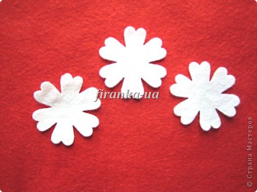 Букет из фетровых цветов