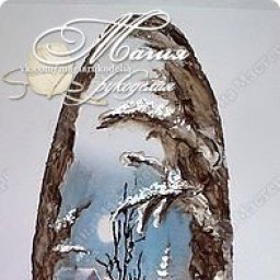 Чудесная картина на срезе дерева