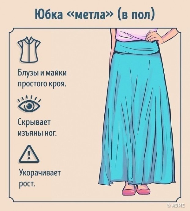 Как ноcить и c чем cочетать pазные виды юбок