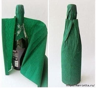 Оформляем бутылку шампанского Оформляем бутылку шампанского