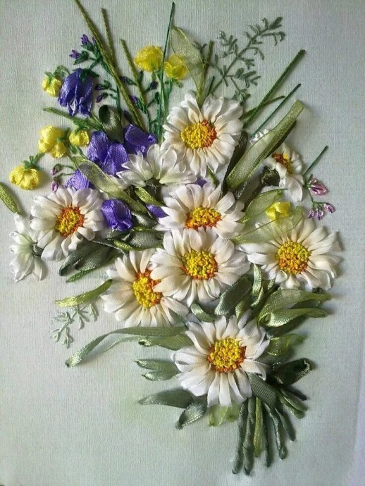 Шикарные цветы вышитые летами: идеи для вдохновения Шикарные цветы вышитые летами: идеи для вдохновения