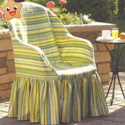 Как сшить чехол на пластмассовое кресло