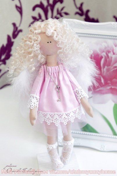 ​Милейшая интерьерная куколка Ангелок по мотивам Сьюзен Вулкотт
