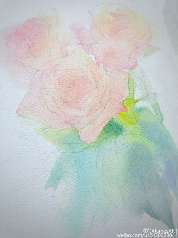 Розы акварелью Розы акварелью