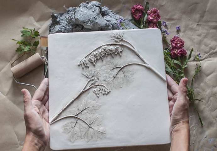 Создаем гипсовые отпечатки растений: мастер-класс