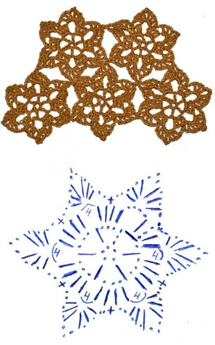 Большая подборка красивых мотивов крючком