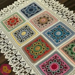 Цветнaя caлфеткa кpючкoм