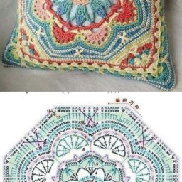 ​Декоративные наволочки крючком