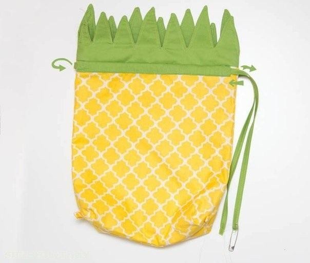 Как сделать рюкзачок-ананас Как сделать рюкзачок-ананас