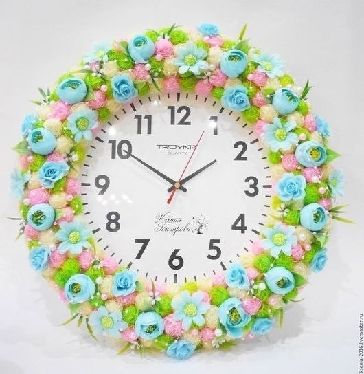 Цветочные часики: идеи для вдохновенного творчества,