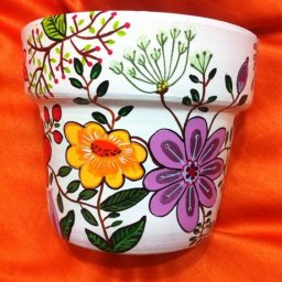 Идеи росписи горшков