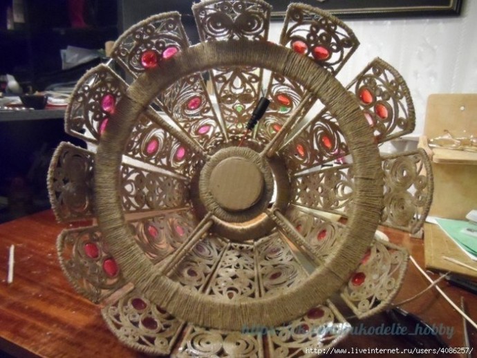 Светильник в технике филигрань