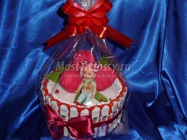 Торт из конфет