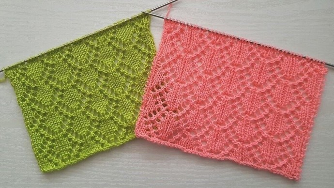 ​Очень красивые узоры на спицах