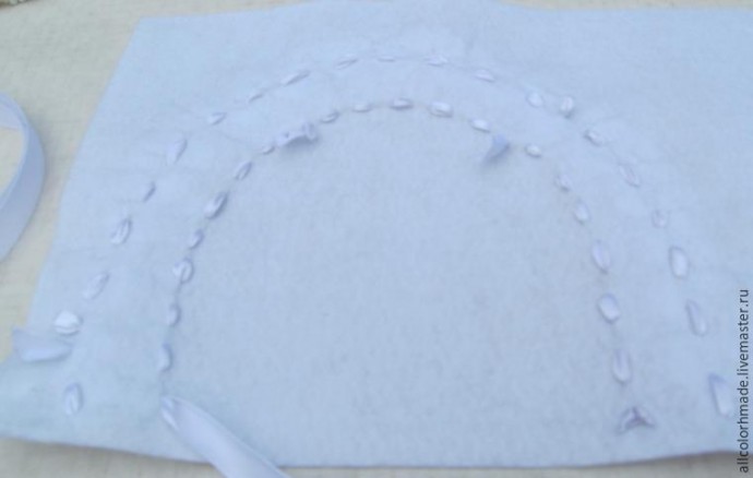 Делаем оригинальный элемент для аппликации "Белый павлин" Делаем оригинальный элемент для аппликации "Белый павлин"