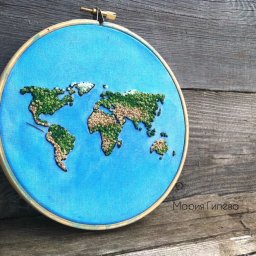 Вышивка в технике французский узелок