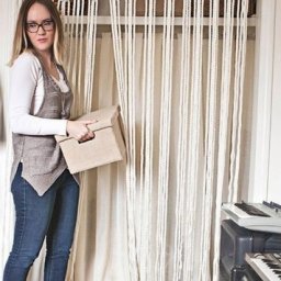 Занавеска из веревки в технике макраме