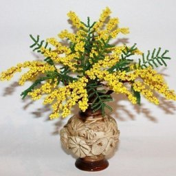 Мимоза из бисера