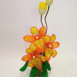 ​Орхидея из бисера