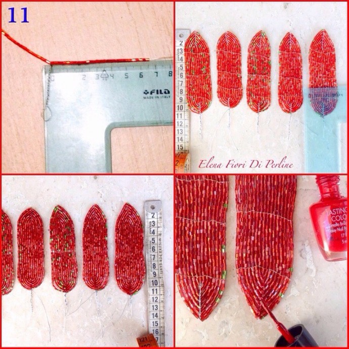 Рождественская звезда из бисера