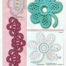 ​Удивительной красоты мотивы крючком